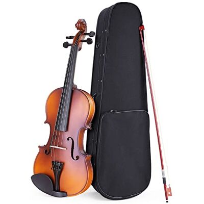 WMXD violín para principiantes Violín Acústico Mate/violín Tablero Superior De Pino Blanco Descanso Para El Hombro Arco De Caoba Con Estuche De Transporte Violín Instrumento musical (Color : 4/4) WMXD violín para principiantes Violín Acústico Mate/violín Tablero Superior De Pino Blanco Descanso Para El Hombro Arco De Caoba Con Estuche De Transporte Violín Instrumento musical (Color : 4/4)