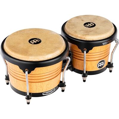 Meinl Percussion Bongos de madera con parche natural (4" y 8 ") Meinl Percussion Bongos de madera con parche natural (4" y 8 ")