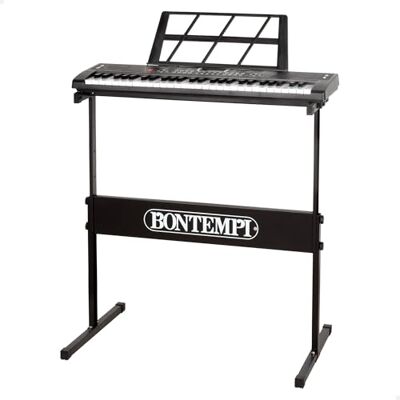 ColorBaby Bontempi Teclado Musical para niños, 54 Teclas, Atril, Patas Metal Regulables, 100 Sonidos, 100 ritmos, 60 Demos, Cable USB, 67,5x20x5 cm, Órgano electrónico Infantil, Pianos () ColorBaby Bontempi Teclado Musical para niños, 54 Teclas, Atril, Patas Metal Regulables, 100 Sonidos, 100 ritmos, 60 Demos, Cable USB, 67,5x20x5 cm, Órgano electrónico Infantil, Pianos ()