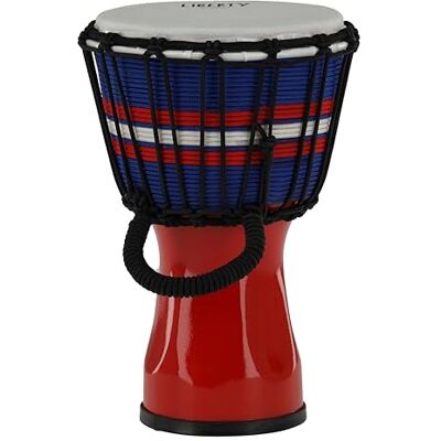 GEWA Liberty Djembé Cuerdas de afinación Diámetro: 7" (17,8 cm) Altura: 12,5" (31,5 cm) Número de cuerdas: 14 Color: Rojo GEWA Liberty Djembé Cuerdas de afinación Diámetro: 7" (17,8 cm) Altura: 12,5" (31,5 cm) Número de cuerdas: 14 Color: Rojo