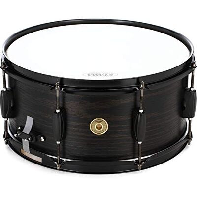 TAMA Tambor de Madera de Roble Negro (Black Oak Wrap), 14 x 6.5 pulgadas TAMA Tambor de Madera de Roble Negro (Black Oak Wrap), 14 x 6.5 pulgadas