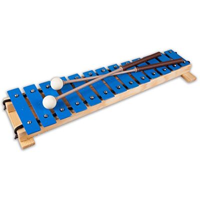 SAMBA MÚSICA Carrillón infantil básico para Niños, 13 láminas de color Azul SAMBA MÚSICA Carrillón infantil básico para Niños, 13 láminas de color Azul