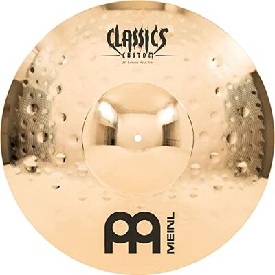 Meinl Percussion Meinl Cymbals Classics Custom Extreme Metal Plato Ride de 20 pulgadas (50,80cm) Platillos de Batería Bronce B12, Acabado Brillante () Meinl Percussion Meinl Cymbals Classics Custom Extreme Metal Plato Ride de 20 pulgadas (50,80cm) Platillos de Batería Bronce B12, Acabado Brillante ()
