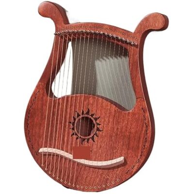 PADGCNOR Arpa lira Lyre 19 cuerdas Harp Piano instrumento Musical de caoba con bolsa almacenamiento repuesto(Dark Wood) PADGCNOR Arpa lira Lyre 19 cuerdas Harp Piano instrumento Musical de caoba con bolsa almacenamiento repuesto(Dark Wood)