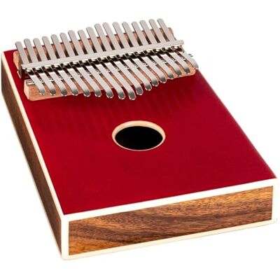 Ortega Guitars Kalimba C Major Acoustic Serie Percussion Piano de pulgar con 17 teclas Incluye accesorios Acacia, rojo () Ortega Guitars Kalimba C Major Acoustic Serie Percussion Piano de pulgar con 17 teclas Incluye accesorios Acacia, rojo ()