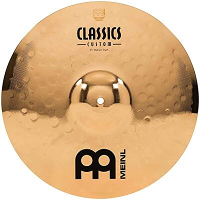 Meinl Cymbals Classics Custom Brilliant Plato Crash Medium de 15 pulgadas (38,10cm) Platillos de Batería Pareja Bronce B12, Acabado Brillante () Meinl Cymbals Classics Custom Brilliant Plato Crash Medium de 15 pulgadas (38,10cm) Platillos de Batería Pareja Bronce B12, Acabado Brillante ()