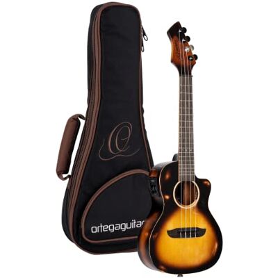 Ortega Guitars Ukelele de concierto ORTEGA The Private Room Series de 4 cuerdas acabado en tabaco envejecido + bolsa, Ortega Guitars Ukelele de concierto ORTEGA The Private Room Series de 4 cuerdas acabado en tabaco envejecido + bolsa,