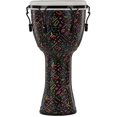 GEWA Liberty Djembé afinación: Mecánico (con tensores) Diámetro: 12" (30,5 cm) Altura: 23,5" (59 cm) Número de ganchos de afinación: 6 Patrón: Crazy Neon GEWA Liberty Djembé afinación: Mecánico (con tensores) Diámetro: 12" (30,5 cm) Altura: 23,5" (59 cm) Número de ganchos de afinación: 6 Patrón: Crazy Neon