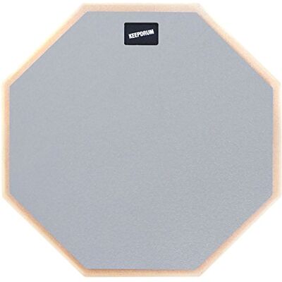 keepdrum DP-GY Almohadilla de práctica para batería 30,5 cm (12 pulgadas), gris keepdrum DP-GY Almohadilla de práctica para batería 30,5 cm (12 pulgadas), gris