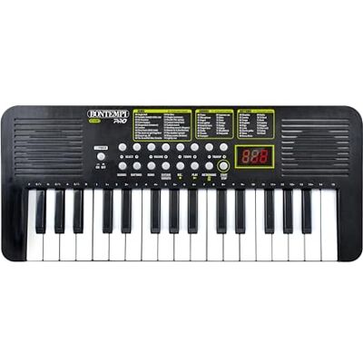 Bontempi Teclado Electrónico 32 Teclas, Pantalla 3 Dígitos, 50 Canciones Pregrabadas, 200 Sonidos, 200 Ritmos, Polifonía 8 Notas, 44x19x3.9 cm Bontempi Teclado Electrónico 32 Teclas, Pantalla 3 Dígitos, 50 Canciones Pregrabadas, 200 Sonidos, 200 Ritmos, Polifonía 8 Notas, 44x19x3.9 cm