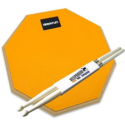 keepdrum DPOR8 Practice Pad Almohadilla de práctica (8 pulgadas, incluye baquetas), color naranja keepdrum DPOR8 Practice Pad Almohadilla de práctica (8 pulgadas, incluye baquetas), color naranja