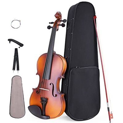 WMXD violín para principiantes Mate Acústico 4/4 Violín/violín Tablero De Pino Blanco Tablero De Arce Arco De Caoba Con Estuche De Transporte Violín Instrumento musical (Color : 3/4) WMXD violín para principiantes Mate Acústico 4/4 Violín/violín Tablero De Pino Blanco Tablero De Arce Arco De Caoba Con Estuche De Transporte Violín Instrumento musical (Color : 3/4)