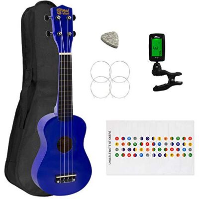 Mad About Ukelele Soprano para Principiantes Azul Mad About Ukelele Soprano para Principiantes Azul