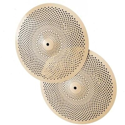 ZMTV Juego De Batería De Bajo Volumen, Platillos Plateados De 14 Pulgadas, Platillos De Charles, Platillos De Aleación Para Baterista, 2 Uds. Juego de Platillos ZMTV Juego De Batería De Bajo Volumen, Platillos Plateados De 14 Pulgadas, Platillos De Charles, Platillos De Aleación Para Baterista, 2 Uds. Juego de Platillos