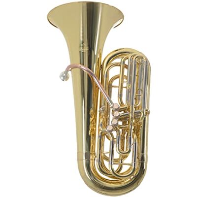 GEWA Roy Benson BBb-Tuba TB-312B (tuba premium con diámetro variable, tubo de ataque de latón dorado, 4 válvulas de acción frontal, diseño moderno, sonido profesional y comodidad de transporte en uno) GEWA Roy Benson BBb-Tuba TB-312B (tuba premium con diámetro variable, tubo de ataque de latón dorado, 4 válvulas de acción frontal, diseño moderno, sonido profesional y comodidad de transporte en uno)