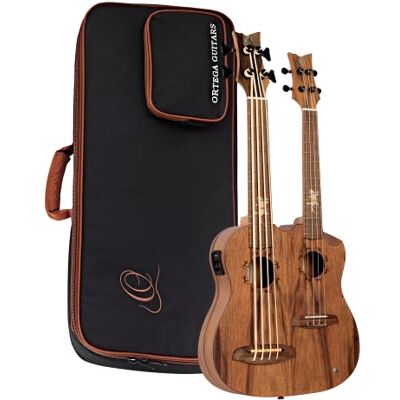 Ortega Guitars ORTEGA Custom Built Series Ukelele con doble cuello UkeBass y tenor, incluye funda Ortega Guitars ORTEGA Custom Built Series Ukelele con doble cuello UkeBass y tenor, incluye funda