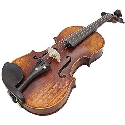 KWETVSH Violín Acústico De Madera Maciza Hecho A Mano 4/4 Con Estuche De Transporte, Afinador, Cuerda De Apoyo Para El Hombro Violín principiantes KWETVSH Violín Acústico De Madera Maciza Hecho A Mano 4/4 Con Estuche De Transporte, Afinador, Cuerda De Apoyo Para El Hombro Violín principiantes