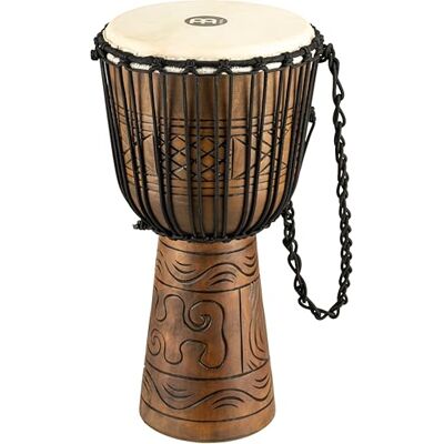 Meinl Percussion Headliner Rope Tuned Artifact Series Yembe, tamaño grande, 12", color marrón Meinl Percussion Headliner Rope Tuned Artifact Series Yembe, tamaño grande, 12", color marrón