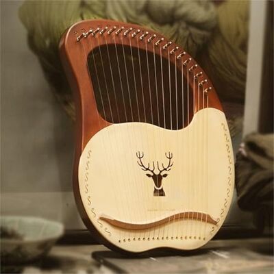 HAJHI Chapa Arpa de Lira con Portátil Bolsas Madera Maciza Caoba Lyre Harp Llave de Afinar Cuerdas de Repuesto Fácil de Aprender Arpa de Palanca Profesionales Conciertos(C-19 strings) HAJHI Chapa Arpa de Lira con Portátil Bolsas Madera Maciza Caoba Lyre Harp Llave de Afinar Cuerdas de Repuesto Fácil de Aprender Arpa de Palanca Profesionales Conciertos(C-19 strings)