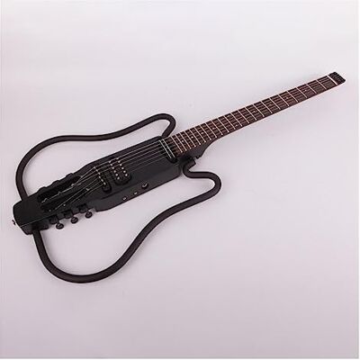 TSTS Guitarra De Viaje Silenciosa Eléctrica Sin Cabeza De 22 Trastes, Diapasón De Palisandro, Efector Incorporado, Guitarra Plegable Portátil kit de guitarra eléctrica para adultos (Color : 02) TSTS Guitarra De Viaje Silenciosa Eléctrica Sin Cabeza De 22 Trastes, Diapasón De Palisandro, Efector Incorporado, Guitarra Plegable Portátil kit de guitarra eléctrica para adultos (Color : 02)