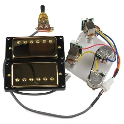 RTNZXCE Humbucker Pickup Neck and Bridge Pickup 4C Arnés Push-Pull Single Cut Set para guitarra Gibson Epiphone RTNZXCE Humbucker Pickup Neck and Bridge Pickup 4C Arnés Push-Pull Single Cut Set para guitarra Gibson Epiphone