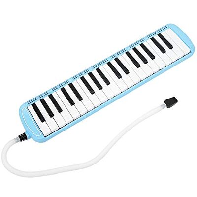 VBESTLIFE 37 teclas Melodica Pianica Tube Tubo largo y flexible Melodica con boquilla Bolsa de almacenamiento para soplete(Azul) instrumento de viento VBESTLIFE 37 teclas Melodica Pianica Tube Tubo largo y flexible Melodica con boquilla Bolsa de almacenamiento para soplete(Azul) instrumento de viento