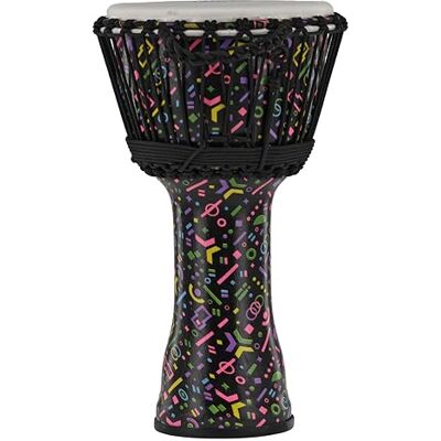 GEWA Liberty Djembé Cuerdas de afinación Diámetro: 10" (25,4 cm) Altura: 19,5" (49 cm) Número de cuerdas: 25 Patrón: Crazy Neon GEWA Liberty Djembé Cuerdas de afinación Diámetro: 10" (25,4 cm) Altura: 19,5" (49 cm) Número de cuerdas: 25 Patrón: Crazy Neon