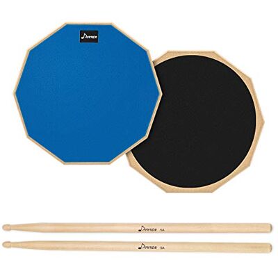 Donner 8'' Almohadilla de Práctica con Baquetas,Azul Donner 8'' Almohadilla de Práctica con Baquetas,Azul