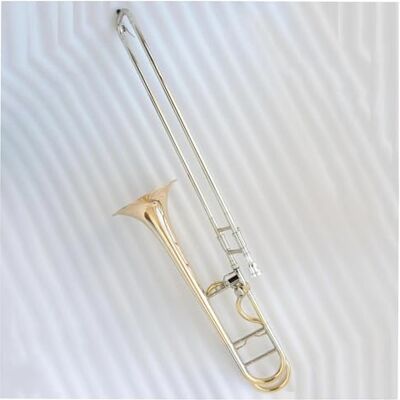 MJHYUGR Trombón Tenor Profesional Mejorado Instrumento B Plano, Cuerpo De Latón Laca Dorada Trombón Chino MJHYUGR Trombón Tenor Profesional Mejorado Instrumento B Plano, Cuerpo De Latón Laca Dorada Trombón Chino
