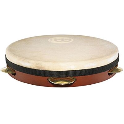 Meinl Percussion Pandero, afinación en bastidor, 25.40 cm, color marrón Meinl Percussion Pandero, afinación en bastidor, 25.40 cm, color marrón