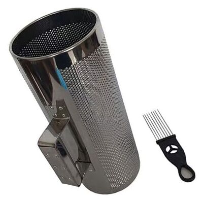 Oxxggkao Instrumento musical cilíndrico redondo latino instrumentos de percusión de metal Guiro Shaker con juego de raspador Oxxggkao Instrumento musical cilíndrico redondo latino instrumentos de percusión de metal Guiro Shaker con juego de raspador