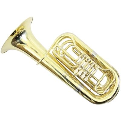 WKRTGFHJ Eufonio Instrumentos De Latón Instrumento Tuba Bb 4 Teclas Con Laca Dorada WKRTGFHJ Eufonio Instrumentos De Latón Instrumento Tuba Bb 4 Teclas Con Laca Dorada