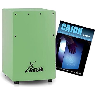 XDrum KC-37GN Cajón Infantil Verde Set con Escuela, Solo 36 cm de alto Cajón pequeño especialmente diseñado para niños, Adecuado para educación musical temprana, Totalmente de abedul, 5 x 36 x 23 XDrum KC-37GN Cajón Infantil Verde Set con Escuela, Solo 36 cm de alto Cajón pequeño especialmente diseñado para niños, Adecuado para educación musical temprana, Totalmente de abedul, 5 x 36 x 23