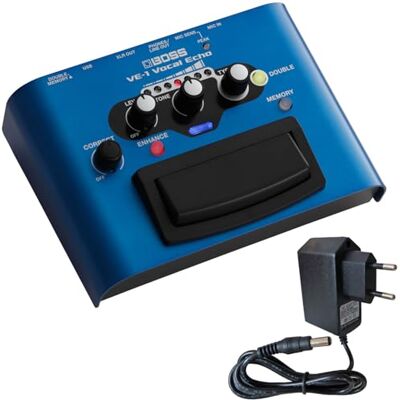 Boss VE-1 Dispositivo de efectos vocales con fuente de alimentación keepdrum Boss VE-1 Dispositivo de efectos vocales con fuente de alimentación keepdrum