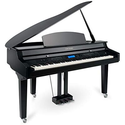 Classic Cantabile Piano Digital negro brillo alto, 7 1/4 octavas 88 teclas ponderadas con teclado de martillo graduado y sensor triple, Polifonía máxima de 256 notas, 9/8 y 12/8, 12 chorus Classic Cantabile Piano Digital negro brillo alto, 7 1/4 octavas 88 teclas ponderadas con teclado de martillo graduado y sensor triple, Polifonía máxima de 256 notas, 9/8 y 12/8, 12 chorus