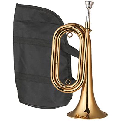 ZYZYZY ZENGXUE Bugle De Latón Llamada Trompeta Cuerna De Caballería Con Boquilla Bolsa De Transporte Para Principiantes Banda Escolar Orquesta Militar Trompeta estudiantil ZYZYZY ZENGXUE Bugle De Latón Llamada Trompeta Cuerna De Caballería Con Boquilla Bolsa De Transporte Para Principiantes Banda Escolar Orquesta Militar Trompeta estudiantil