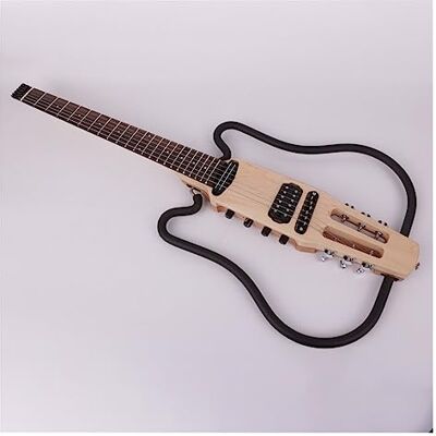 TSTS Guitarra De Viaje Silenciosa Eléctrica Sin Cabeza De 22 Trastes, Diapasón De Palisandro, Efector Incorporado, Guitarra Plegable Portátil kit de guitarra eléctrica para adultos (Color : 01) TSTS Guitarra De Viaje Silenciosa Eléctrica Sin Cabeza De 22 Trastes, Diapasón De Palisandro, Efector Incorporado, Guitarra Plegable Portátil kit de guitarra eléctrica para adultos (Color : 01)