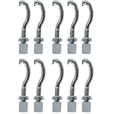 Latin Percussion LP Lote de 10 ganchos de sujeción para Brazilian LP3010, LP3012, LP3012-SM Pandeiro, LP3006 Tamborim Latin Percussion LP Lote de 10 ganchos de sujeción para Brazilian LP3010, LP3012, LP3012-SM Pandeiro, LP3006 Tamborim