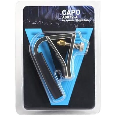 HDOYTXXM Práctico tornillo en guitarra Capo A007V para guitarras eléctricas acústicas Ancho ajustable, guitarra confiable y sin rayones para guitarras acústicas HDOYTXXM Práctico tornillo en guitarra Capo A007V para guitarras eléctricas acústicas Ancho ajustable, guitarra confiable y sin rayones para guitarras acústicas