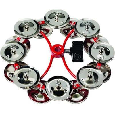 Latin Percussion LP Panderetas doble fila, 16 pares sonajas de hierro, montable Latin Percussion LP Panderetas doble fila, 16 pares sonajas de hierro, montable