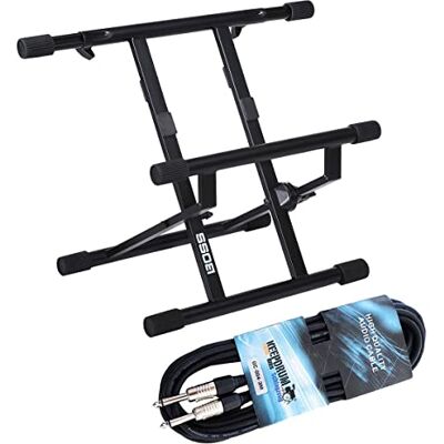 Boss BAS-1 Amp Stand Amplificador Trípode + Cable Jack Keepdrum Boss BAS-1 Amp Stand Amplificador Trípode + Cable Jack Keepdrum