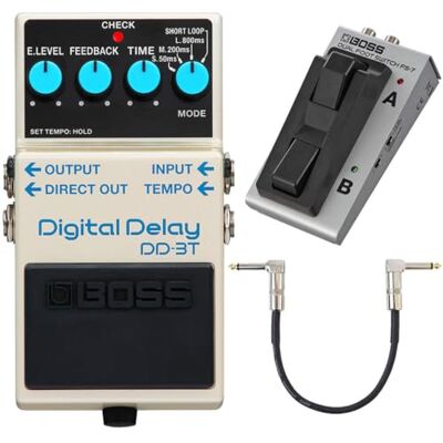 Boss DD-3T Digital Delay Aparato de efectos (incluye interruptor de pie FS-7 y cable de conexión Keepdrum, 30 cm) Boss DD-3T Digital Delay Aparato de efectos (incluye interruptor de pie FS-7 y cable de conexión Keepdrum, 30 cm)