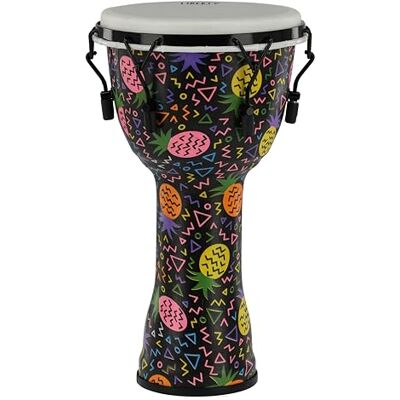 GEWA Liberty Djembé afinación: Mecánico (con tensores) Diámetro: 10" (25,4 cm) Altura: 19,5" (49 cm) Número de ganchos de afinación: 6 Patrón: Pineapple GEWA Liberty Djembé afinación: Mecánico (con tensores) Diámetro: 10" (25,4 cm) Altura: 19,5" (49 cm) Número de ganchos de afinación: 6 Patrón: Pineapple