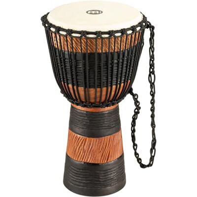 Meinl Percussion Earth Rhythm Series Djembé, 25.4 cm, tamaño medio, incluye bolsa, color marrón oscuro Meinl Percussion Earth Rhythm Series Djembé, 25.4 cm, tamaño medio, incluye bolsa, color marrón oscuro