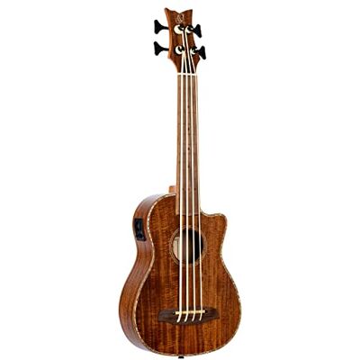 Ortega Guitars Travel Bass electro-acústico fretless Serie Lizard Ukelele bajo incluye Gigbag Acacia, Mahagony () Ortega Guitars Travel Bass electro-acústico fretless Serie Lizard Ukelele bajo incluye Gigbag Acacia, Mahagony ()
