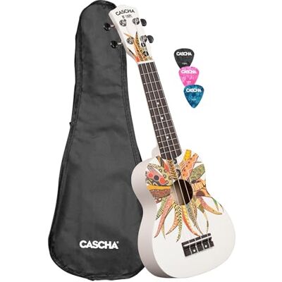 Cascha Soprano Linden Dreamcatcher Ukelele (incluye bolsa, 3 púas) Cascha Soprano Linden Dreamcatcher Ukelele (incluye bolsa, 3 púas)
