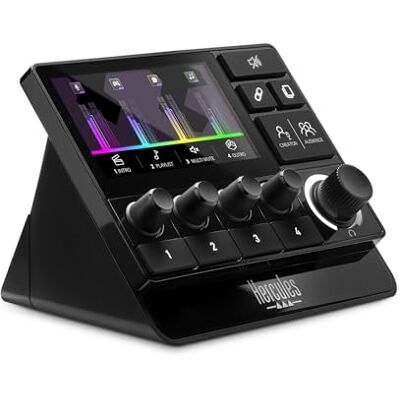Hercules Stream 200 XLR Mezclador de Audio y Tarjeta de Sonido para Streaming (Entrada XLR Profesional, Pantalla LCD, Control de Mezcla Dual para Público/DJ, PC Windows) Negro Hercules Stream 200 XLR Mezclador de Audio y Tarjeta de Sonido para Streaming (Entrada XLR Profesional, Pantalla LCD, Control de Mezcla Dual para Público/DJ, PC Windows) Negro