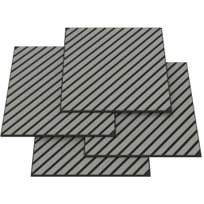 Helloshop26 Lote de 12 paneles acústicos de 4,32 m² en diagonal efecto roble gris claro Helloshop26 Lote de 12 paneles acústicos de 4,32 m² en diagonal efecto roble gris claro
