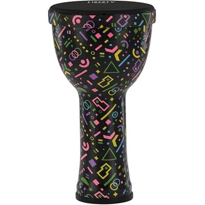 GEWA Liberty Djembé Nestable Diámetro: 8" (20,3 cm) Altura: 16,5" (41,2 cm) Patrón: Crazy Neon GEWA Liberty Djembé Nestable Diámetro: 8" (20,3 cm) Altura: 16,5" (41,2 cm) Patrón: Crazy Neon