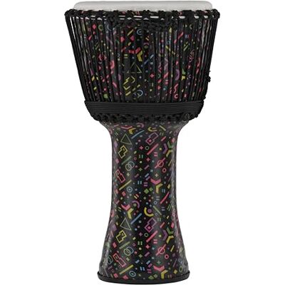 GEWA Liberty Djembé Cuerdas de afinación Diámetro: 12" (30,5 cm) Altura: 23,5" (59 cm) Número de cuerdas: 30 Patrón: Crazy Neon GEWA Liberty Djembé Cuerdas de afinación Diámetro: 12" (30,5 cm) Altura: 23,5" (59 cm) Número de cuerdas: 30 Patrón: Crazy Neon